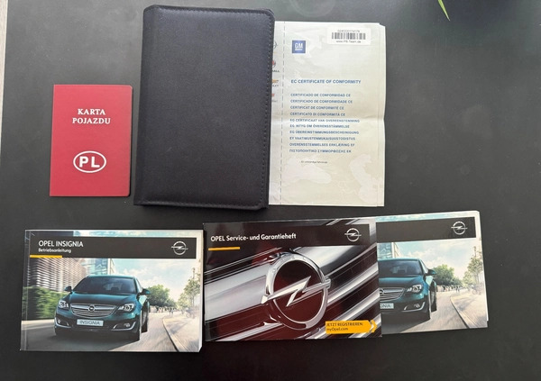 Opel Insignia cena 35900 przebieg: 189500, rok produkcji 2016 z Tomaszów Mazowiecki małe 92